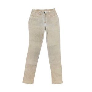 One Up Woman’s Khaki Sandy Brown Brazilian High-Waited Skinny Jeans Size 4